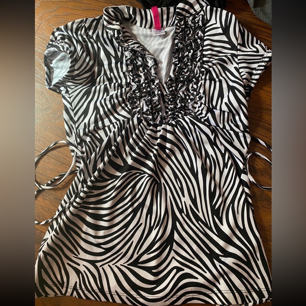 zebra print top